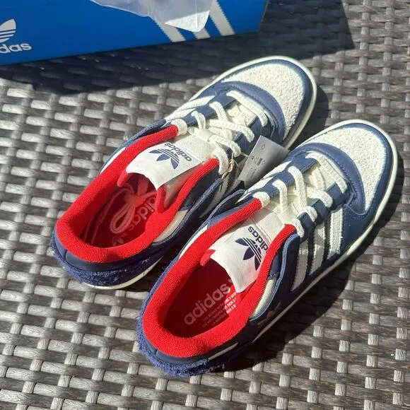 Adidas Forum Low CL Night Indigo Scarlet Men's Athletic Shoes IG8700