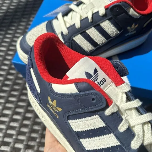 Adidas Forum Low CL Night Indigo Scarlet Men's Athletic Shoes IG8700