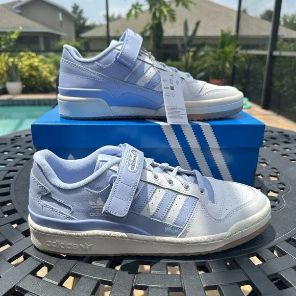 Adidas Forum Low White Blue Dawn Men's Athletic Shoes GY0003 Size 11