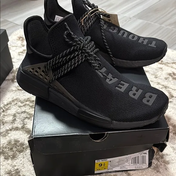 Adidas men’s HU NDM ‘triple black’ shoes