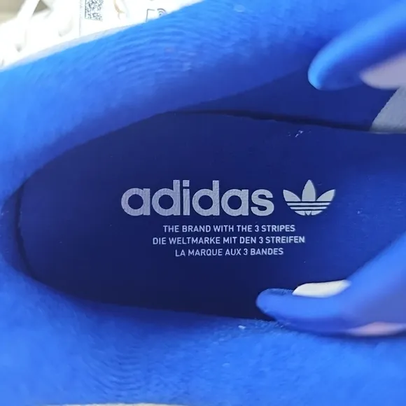 adidas Men's Originals Forum Low CL Shoes Core White/Royal Blue