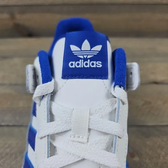 adidas Men's Originals Forum Low CL Shoes Core White/Royal Blue