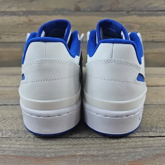adidas Men's Originals Forum Low CL Shoes Core White/Royal Blue