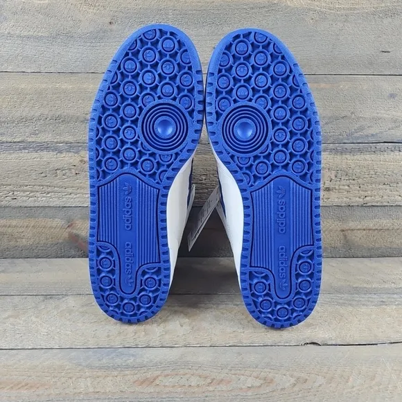 adidas Men's Originals Forum Low CL Shoes Core White/Royal Blue