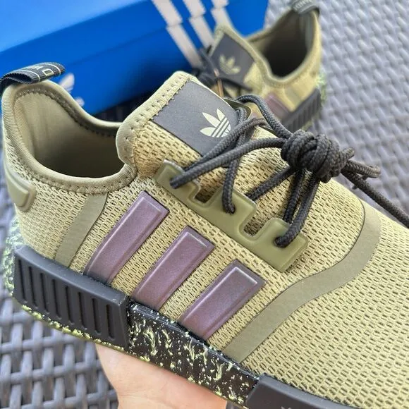 Adidas NMD_R1 Men's Athletic Shoes Focus Olive Black ID5756 Size 7