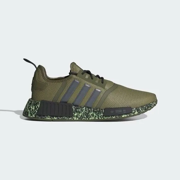 Adidas NMD_R1 Men's Athletic Shoes Focus Olive Black ID5756 Size 7