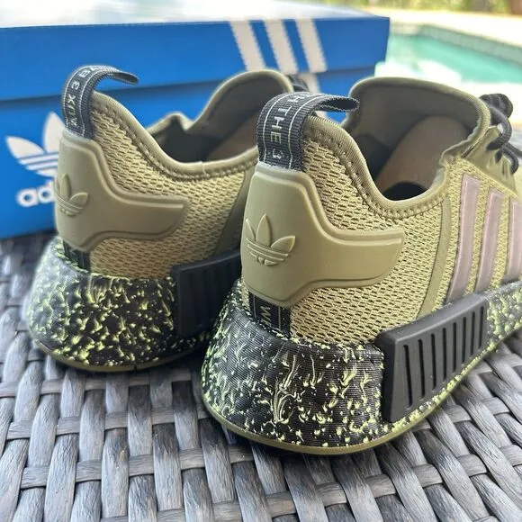 Adidas NMD_R1 Men's Athletic Shoes Focus Olive Black ID5756 Size 7