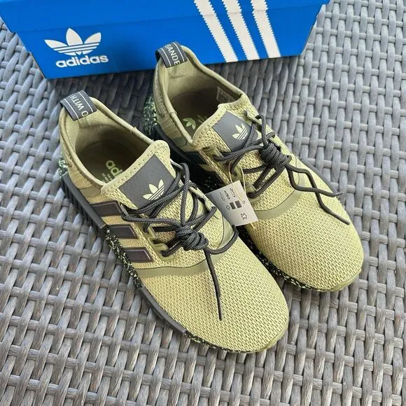 Adidas NMD_R1 Men's Athletic Shoes Focus Olive Black ID5756 Size 7