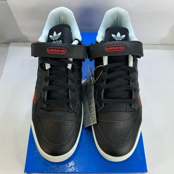 Adidas Originals Forum Low Black Leather Athletic Shoes HQ4536 Men’s Size 11
