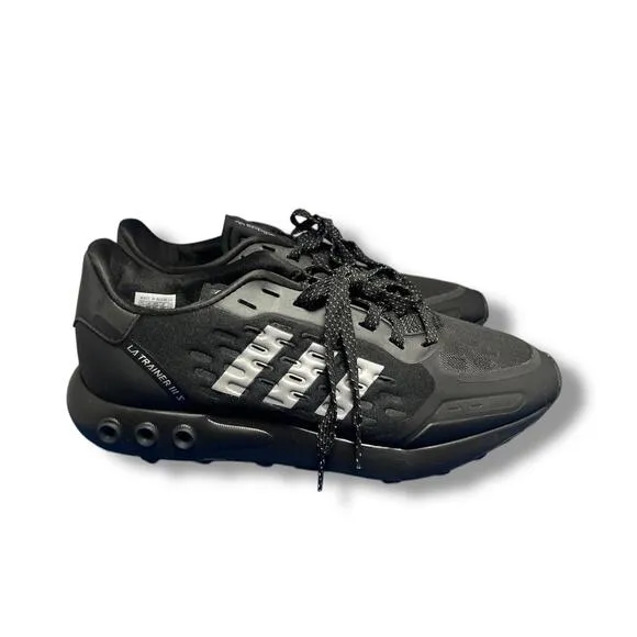 Adidas Originals LA TRAINER III Black Silver Mens Size 10.5 NEW