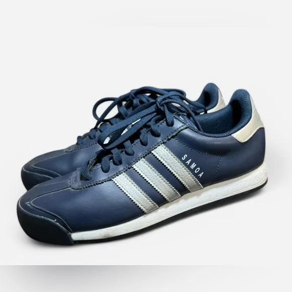 Adidas Samoa Men's Navy/silver/white Sneakers