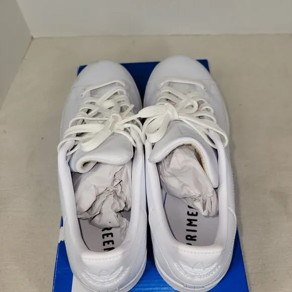 Adidas Shoes Size 8.5 Womens Stan Smith All White Leather Tennis Sneakers Q47225