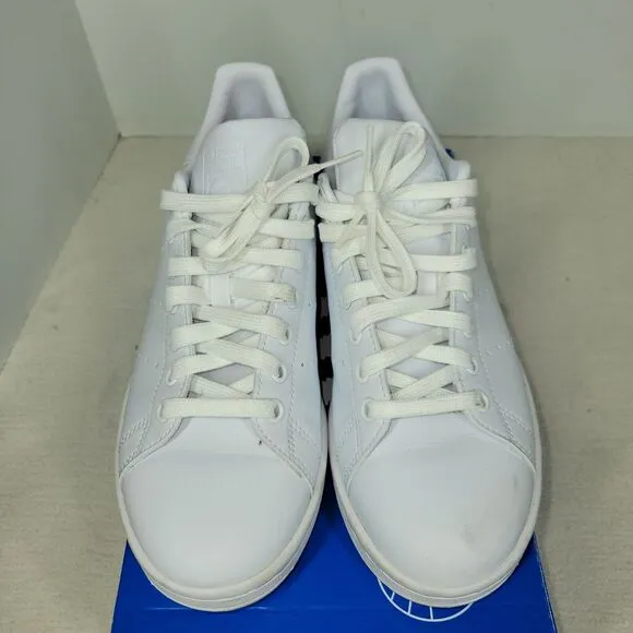 Adidas Shoes Size 8.5 Womens Stan Smith All White Leather Tennis Sneakers Q47225