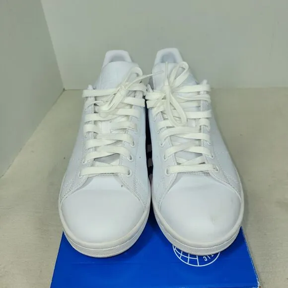 Adidas Shoes Size 8.5 Womens Stan Smith All White Leather Tennis Sneakers Q47225