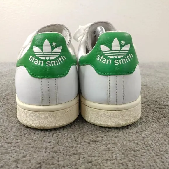 Adidas Stan Smith OG Tumbled Leather Mens Size 10 Shoes White Green S75074