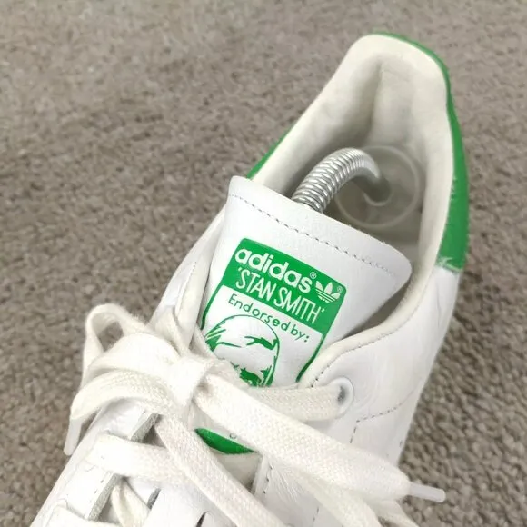 Adidas Stan Smith OG Tumbled Leather Mens Size 10 Shoes White Green S75074