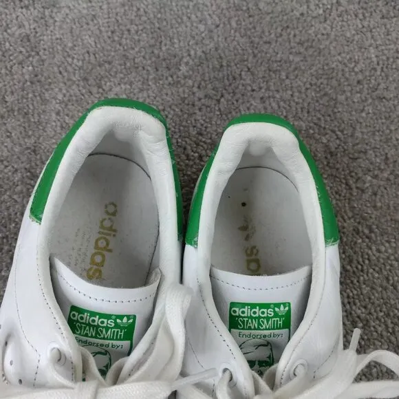 Adidas Stan Smith OG Tumbled Leather Mens Size 10 Shoes White Green S75074