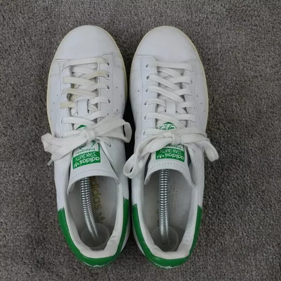 Adidas Stan Smith OG Tumbled Leather Mens Size 10 Shoes White Green S75074