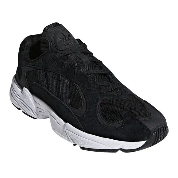 Adidas Yung-1 Black White CG7121 Mens 10 Brand New Yeezy Style Shoes Fast Ship