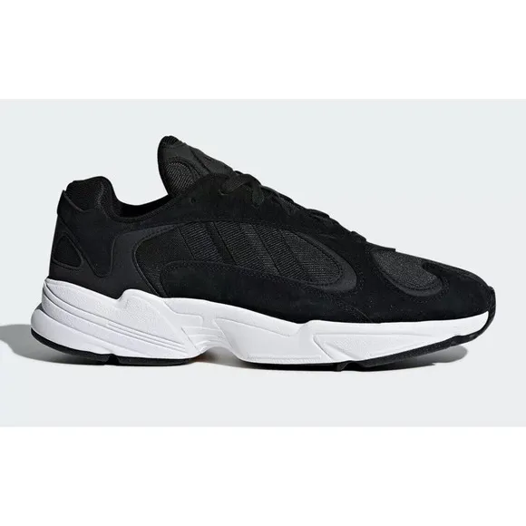 Adidas Yung-1 Black White CG7121 Mens 10 Brand New Yeezy Style Shoes Fast Ship