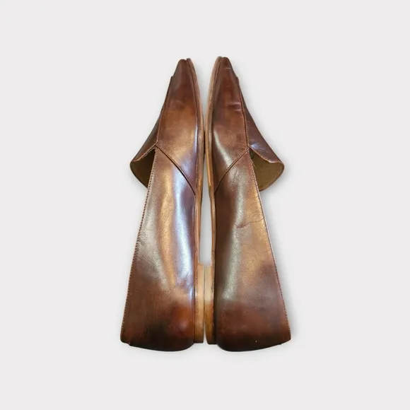 Aeyde Aurora Brown Leather Loafer Flats