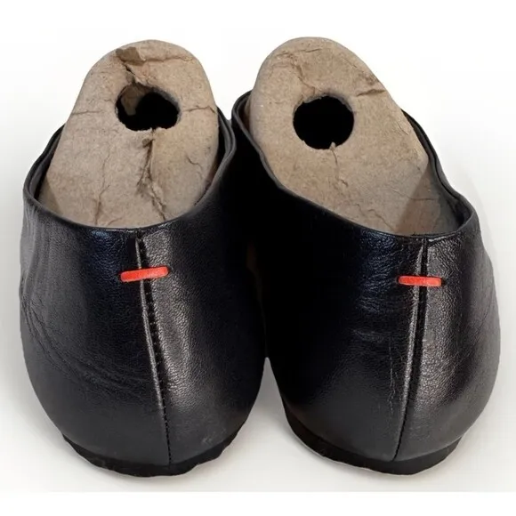 Aeyde Kristen Ballet Flats 39EU/US8 Black Leather Made in Italy
