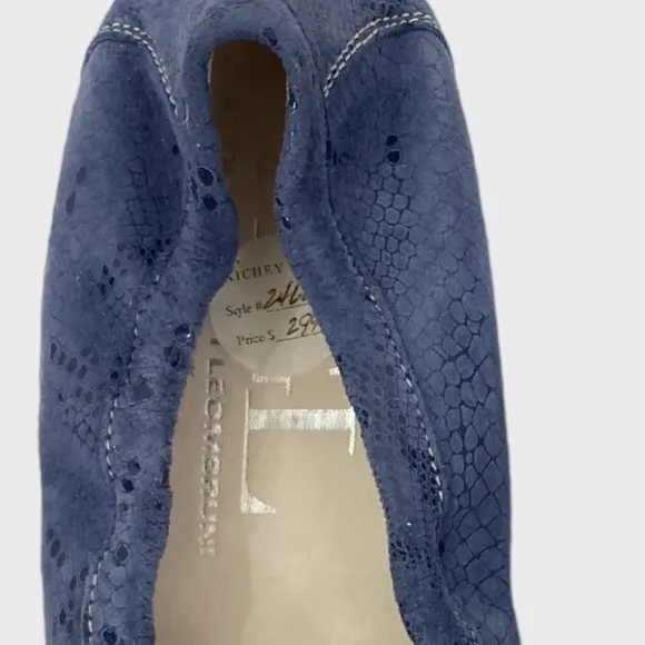 AGL Attilio Giusti Leombruni Blue Leather Driving Moccasins Size 38