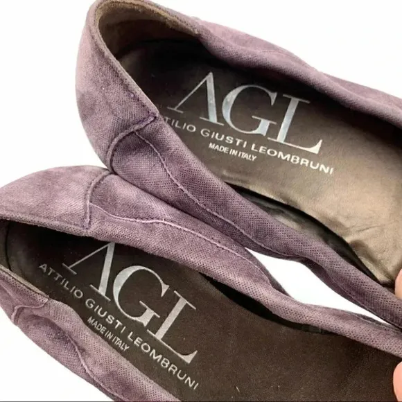 AGL Attilio Giusti Leombruni flats size 37.5 7.5