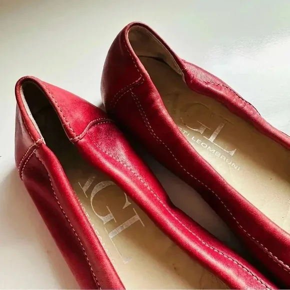 AGL Attilio Giusti Leombruni Red Flats