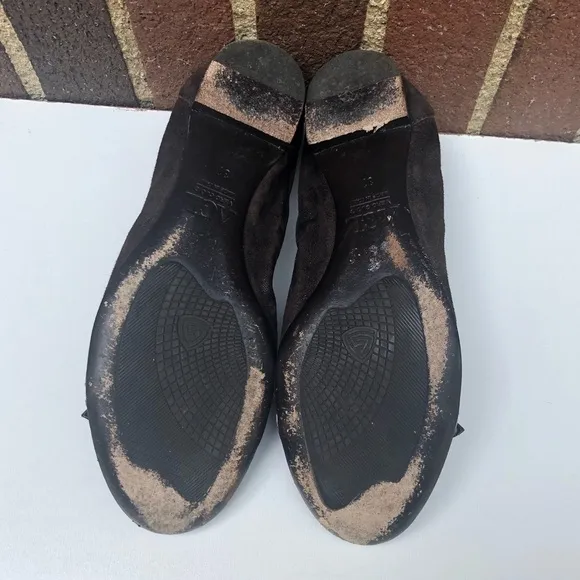 AGL Captoe Leather buckle Ballerina Flats Size 37