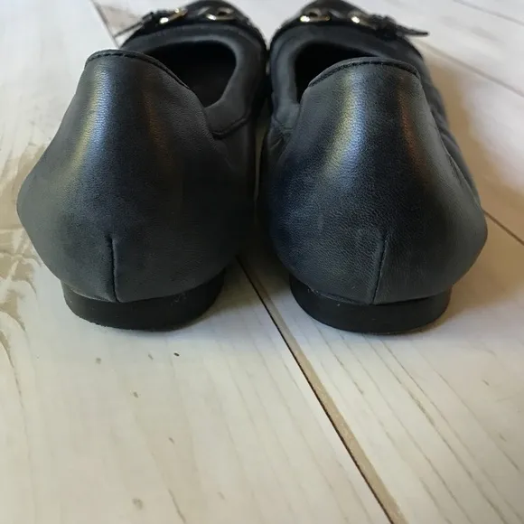 AGL Dark Blue Cap Toe Flats