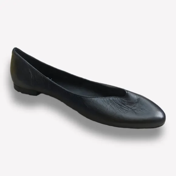 AGL Mimosa Black Ballet Flats, 41.5