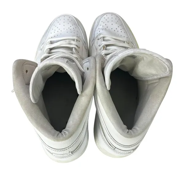 Air Jordan 1 Sneakers Mens 11.5 Mid White Retro