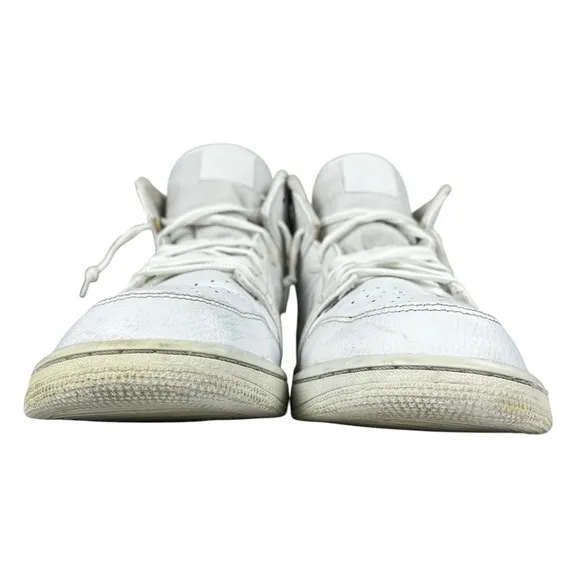 Air Jordan 1 Sneakers Mens 11.5 Mid White Retro