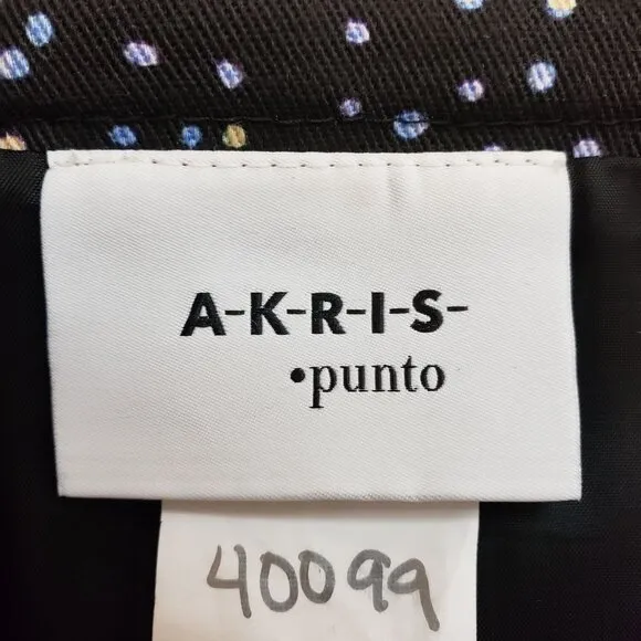 Akris Punto Polka Dot Mini Pencil Skirt Size 12