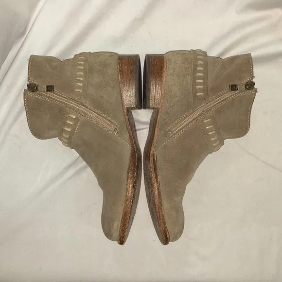 ALBERTO FERMANI Sofia Suede Harness Ankle Boots - Naturally distressed