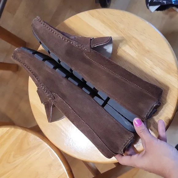 Alberto Guardiani Brown Suede Loafer Moccasins