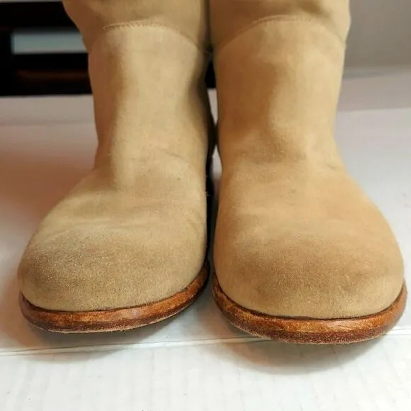 Alberto Fermani Tan Suede Slouchy Ankle Boots Sz EUR 39 / US 8-8.5