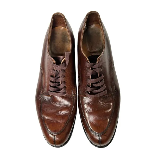 Alden 4051 Vintage Split toe Ripple sole Derby Brown Sz 11.5