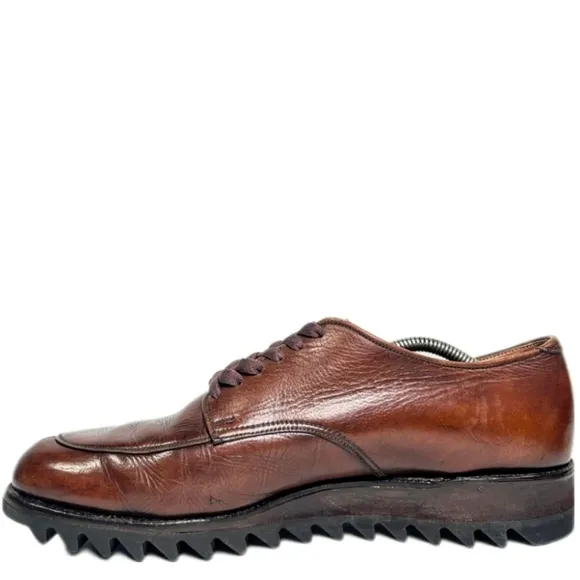 Alden 4051 Vintage Split toe Ripple sole Derby Brown Sz 11.5