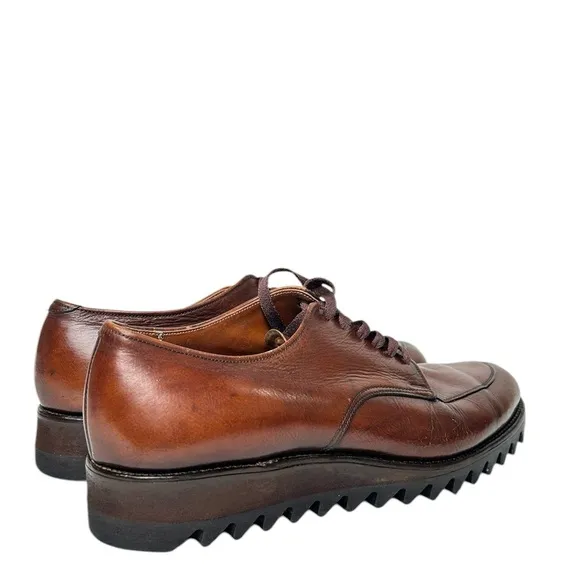 Alden 4051 Vintage Split toe Ripple sole Derby Brown Sz 11.5