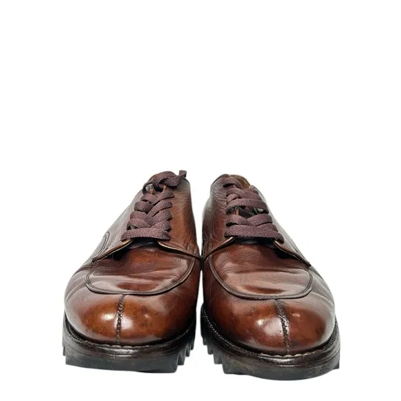 Alden 4051 Vintage Split toe Ripple sole Derby Brown Sz 11.5