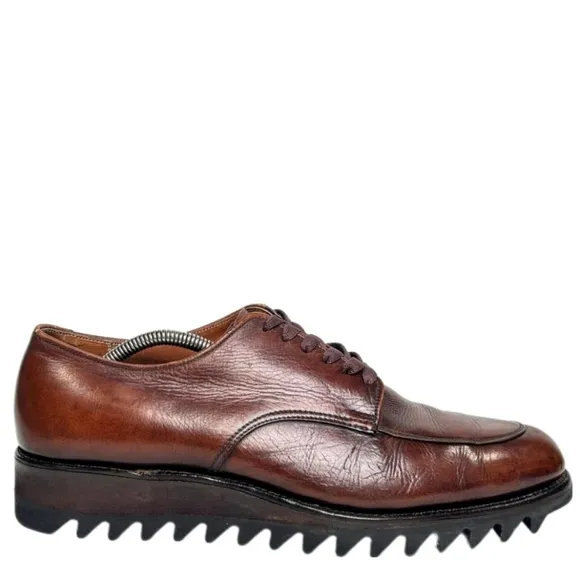 Alden 4051 Vintage Split toe Ripple sole Derby Brown Sz 11.5