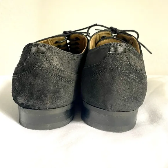 ALDO Megantic Velvet Oxford Leather Black Men Shoes with stars Size 9