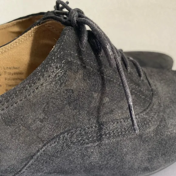 ALDO Megantic Velvet Oxford Leather Black Men Shoes with stars Size 9