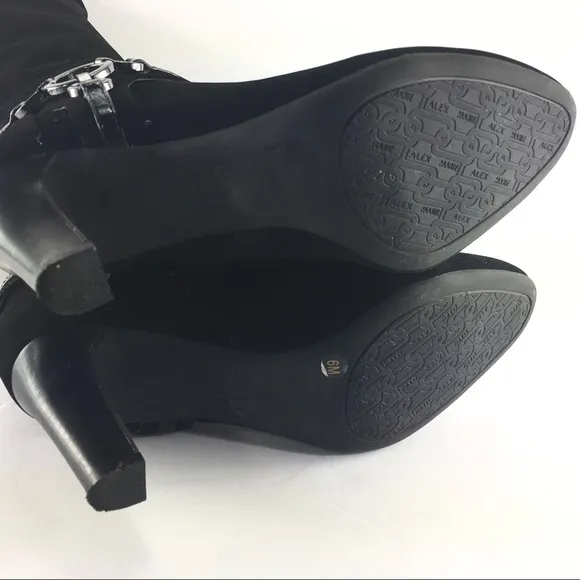 Alex Marie Stilleto Microsuade Heeled Boots