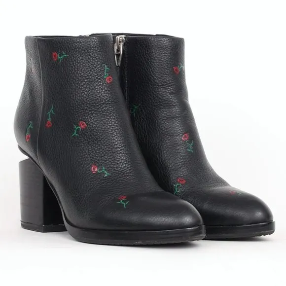 Alexander Wang Gabi floral rose print cutout heel boot
