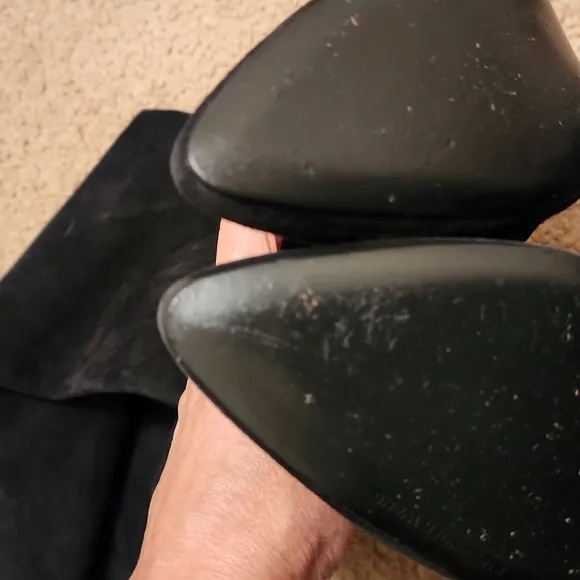 Alexander Wang Suede Over the Knee Heeled Boots