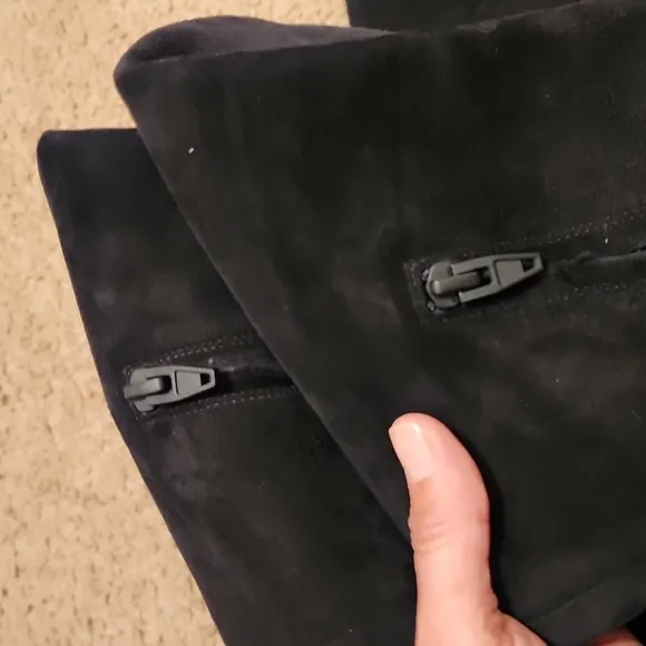Alexander Wang Suede Over the Knee Heeled Boots