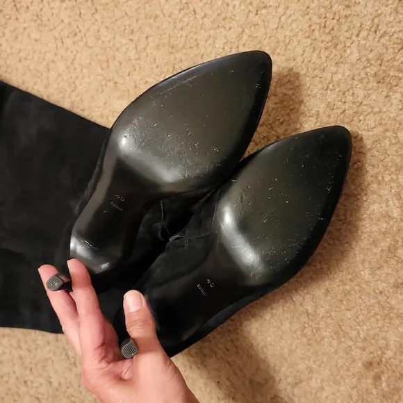 Alexander Wang Suede Over the Knee Heeled Boots